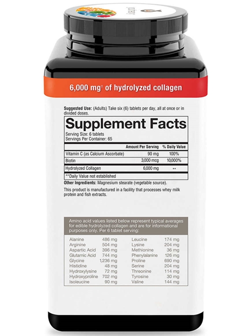 Youtheory - Collagen + Biotin 390 Viên Nén - Hàng Auth Từ Mỹ
