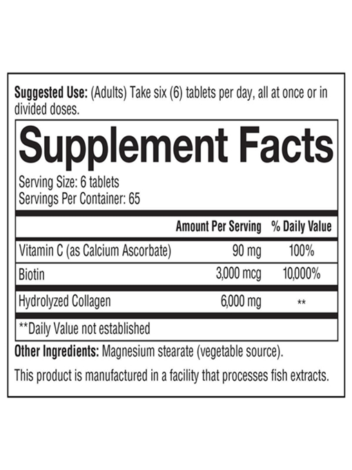 Youtheory - Collagen + Biotin 390 Viên Nén - Hàng Auth Từ Mỹ