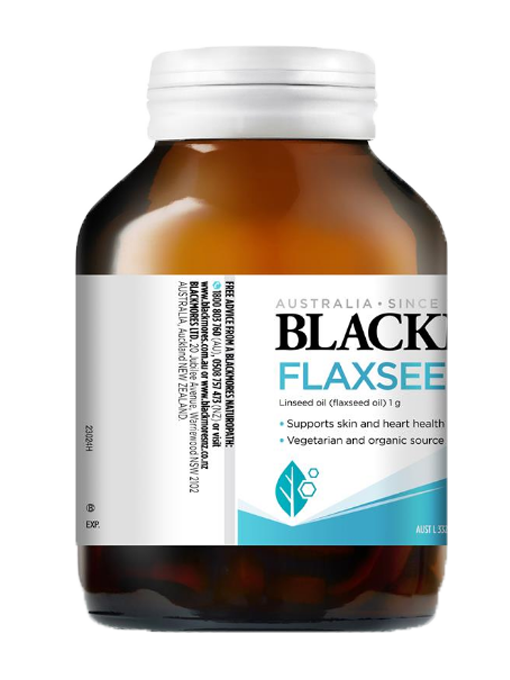Blackmores - Flaxseed Oil 1000mg 100 Viên Nang Chay - Hàng Auth Từ Úc