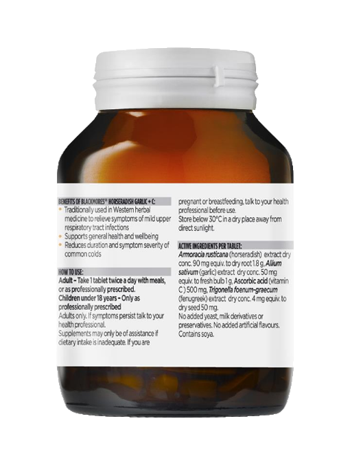Blackmores - Horseradish Garlic + C 90 Viên Nén - Hàng Auth Từ Úc