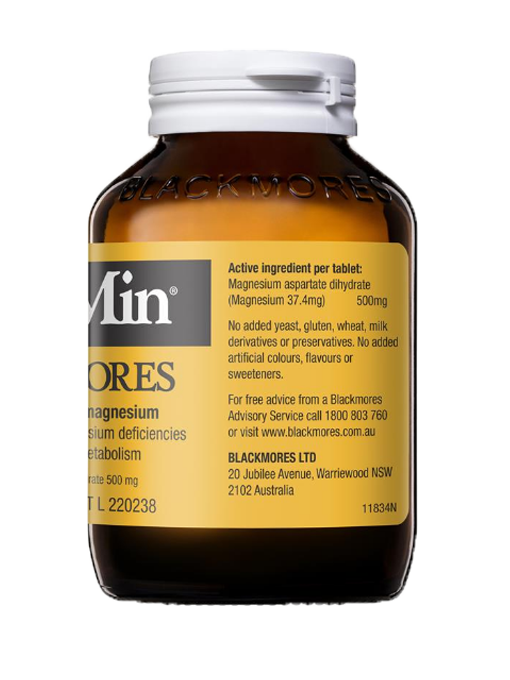 Blackmores - Magmin 500mg 250 Viên Nén -  Hàng Auth Từ Úc