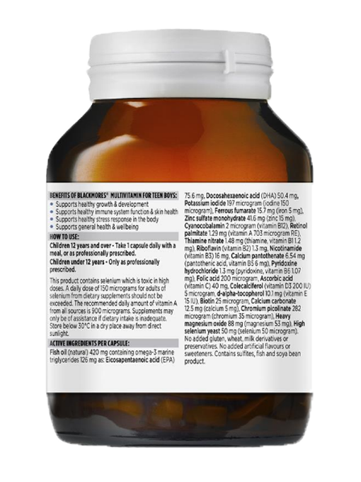 Blackmores - Multivitamin for Teen Boys 60 Viên Nang - Hàng Auth Từ Úc