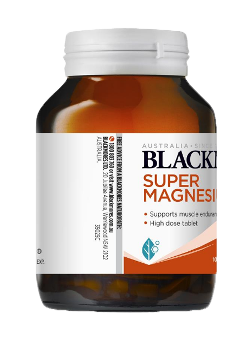 Blackmores - Super Magnesium Plus 100 Viên Nén -  Hàng Auth Từ Úc 