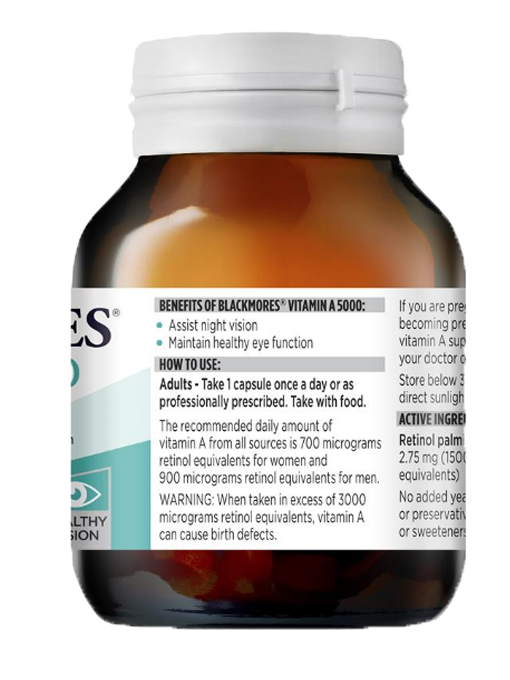 Blackmores - Vitamin A 5000IU 150 Viên Nang - Hàng Auth Từ Úc