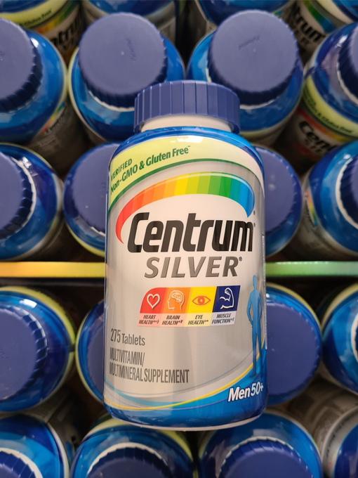 Centrum - Silver Men 50+ 275 Viên Nén - Hàng Auth Từ Mỹ