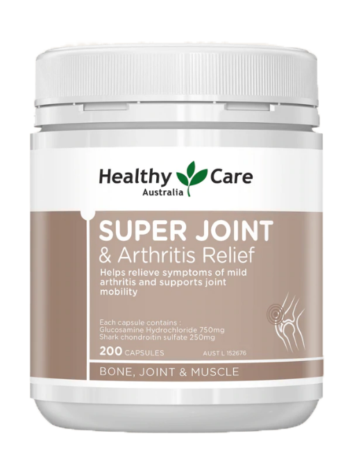 Healthy Care - Super Joint & Arthritis Relief 200 Viên Nang -  Hàng Auth Từ Úc