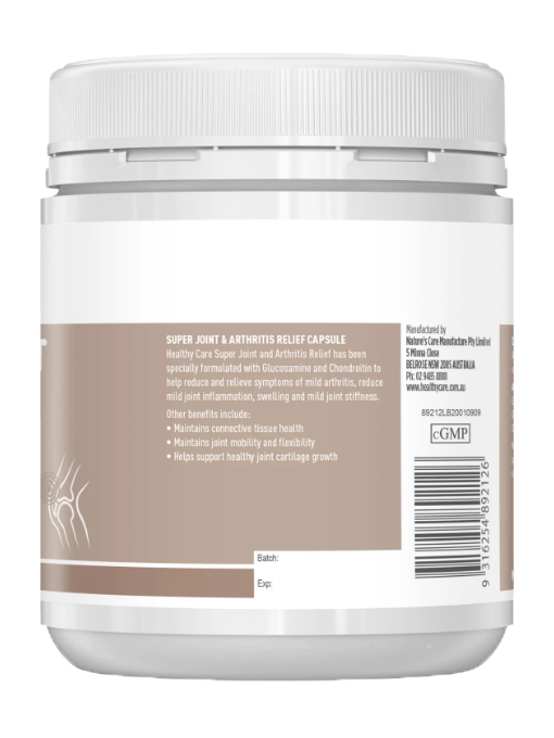 Healthy Care - Super Joint & Arthritis Relief 200 Viên Nang -  Hàng Auth Từ Úc