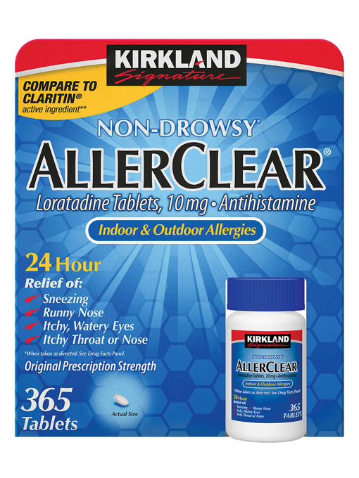 Kirkland - Chống Dị Ứng AllerClear 365 Viên Nén - Hàng Auth Từ Mỹ 