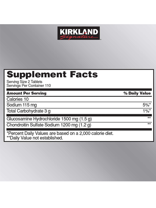 Kirkland - Glucosamine & Chondroitin 220 Viên Nén - Hàng Auth Từ Mỹ