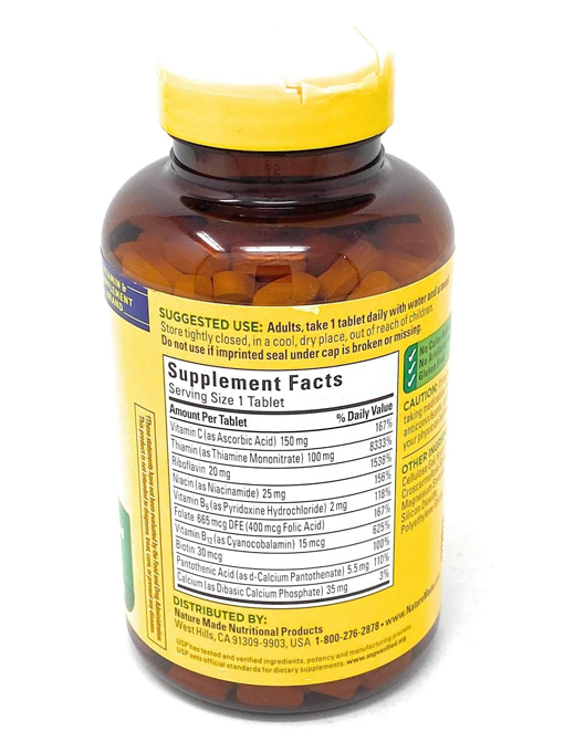 Nature Made - Super B-Complex 460 Viên Nén - Hàng Auth Từ Mỹ